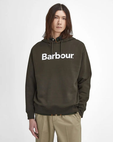 Barbour Felpa Con cappuccio Uomo Brushed Nicholas Verde