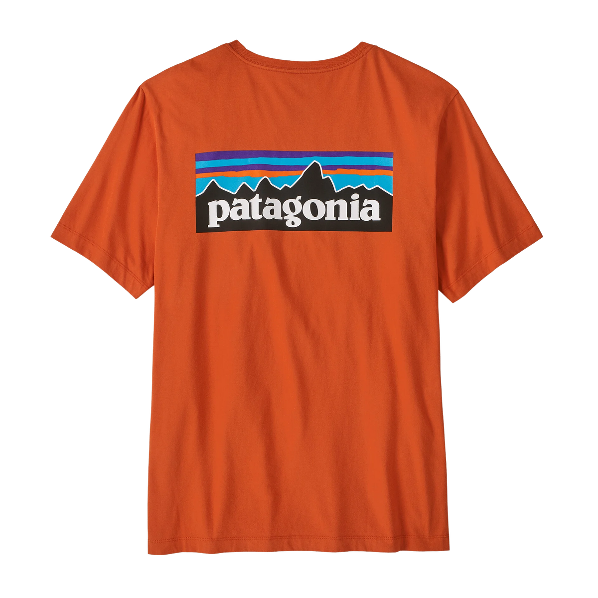 Patagonia T-Shirt da uomo manica corta P-6 Logo arancione