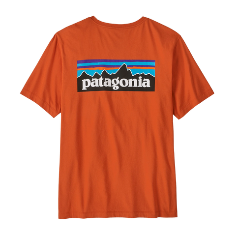 Patagonia T-Shirt da uomo manica corta P-6 Logo arancione