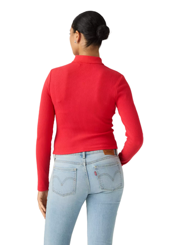 Levi’s Polo Donna Manica Lunga Rory rossa