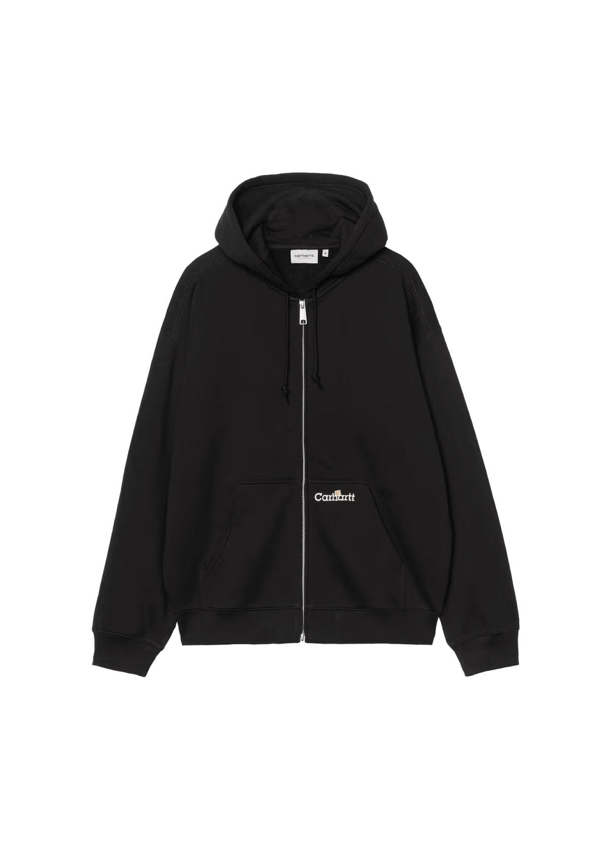 Carhartt Wip Felpa con zip e cappuccio da uomo Label nera