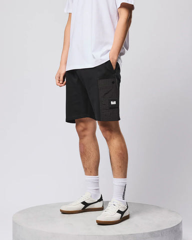 Weekend Offender Men's Chiyoda Black Fleece Shorts