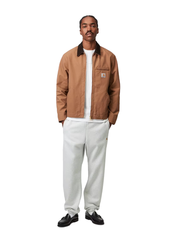 Carhartt Wip Pantalone tuta in felpa Chase grigio chiaro