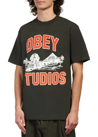 Obey T-Shirt da uomo manica corta Cairo nera