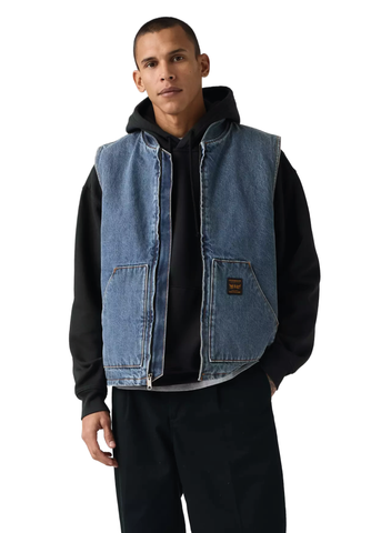 Levi's Giacca smanicata in jeans da uomo Sansome