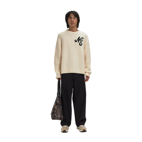 New Era Maglia misto lana unisex crema 60897453