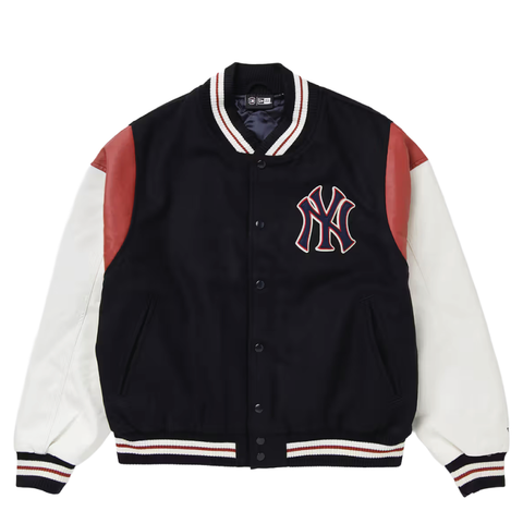 New Era Giacca Varsity unisex New York Yankees MLB blu