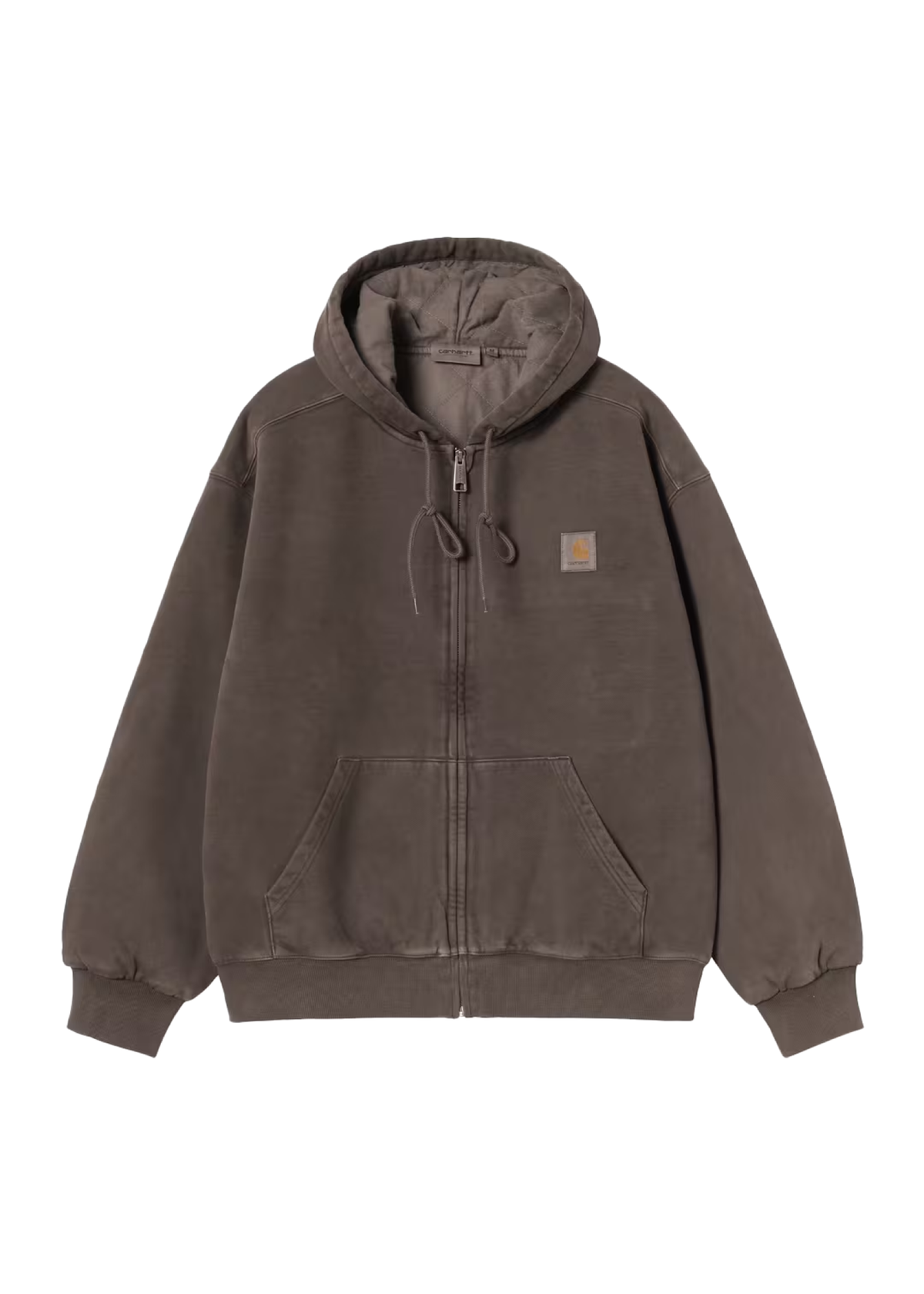 Carhartt Wip Felpa da uomo con zip e cappuccio Vista marrone