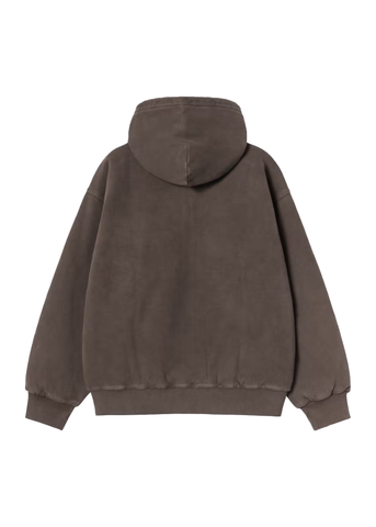 Carhartt Wip Felpa da uomo con zip e cappuccio Vista marrone