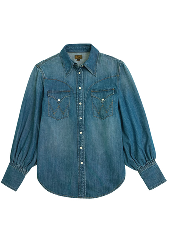 Wrangler Camicia di jeans da donna Relaxed Exaggerated Western
