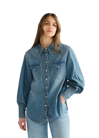 Wrangler Camicia di jeans da donna Relaxed Exaggerated Western