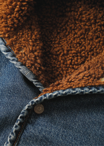 Levi's Giacca da uomo con pelliccia interna Deck Sherpa