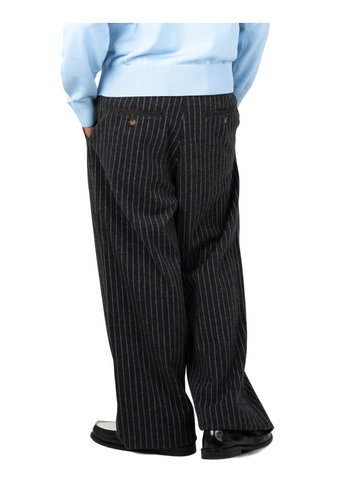 Prohibited Pantalone rigato da uomo Revival Pinstripe grigo