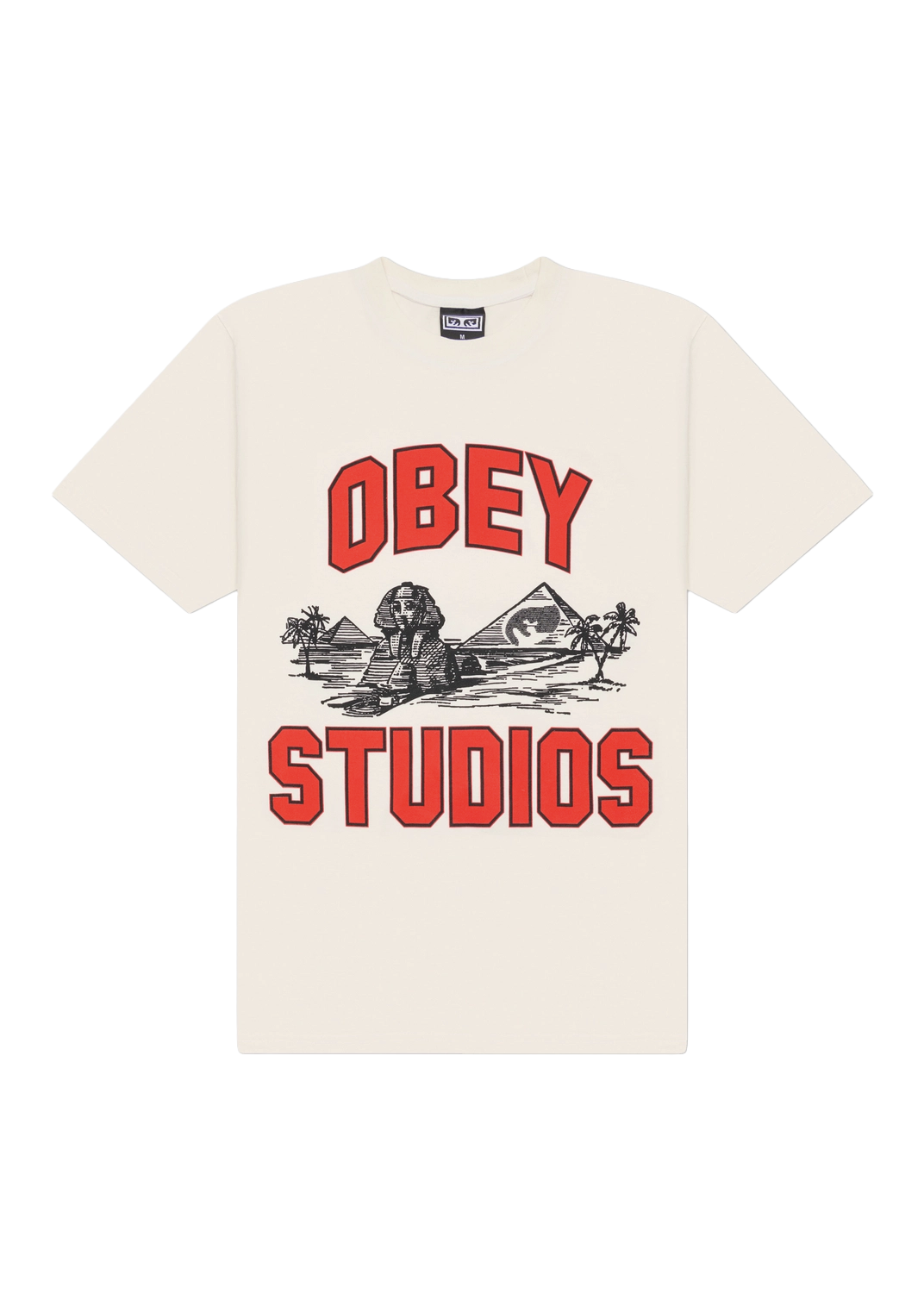 Obey T-Shirt da uomo manica corta Cairo panna