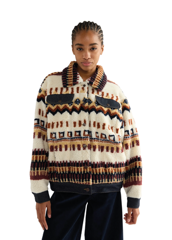 Wrangler Giacca da donna Relaxed Sherpa fantasia