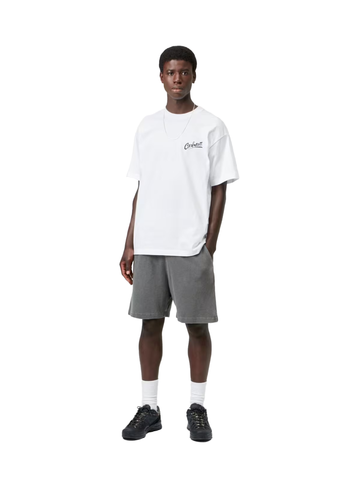 Carhartt Wip Pantaloncino in felpa da uomo Harper nero lavato