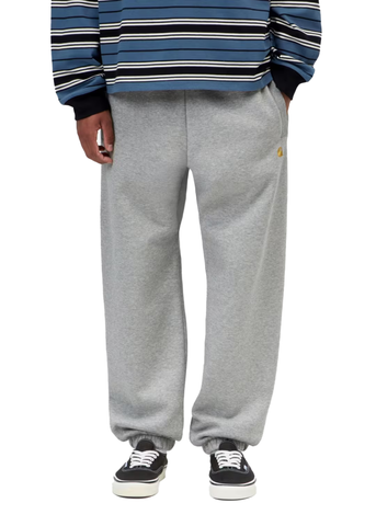Carhartt Wip Pantalone tuta in felpa Chase grigio medio