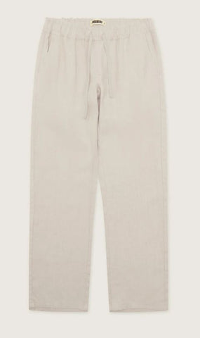 Woodbird Eik Men's Linen Blend Trousers Beige