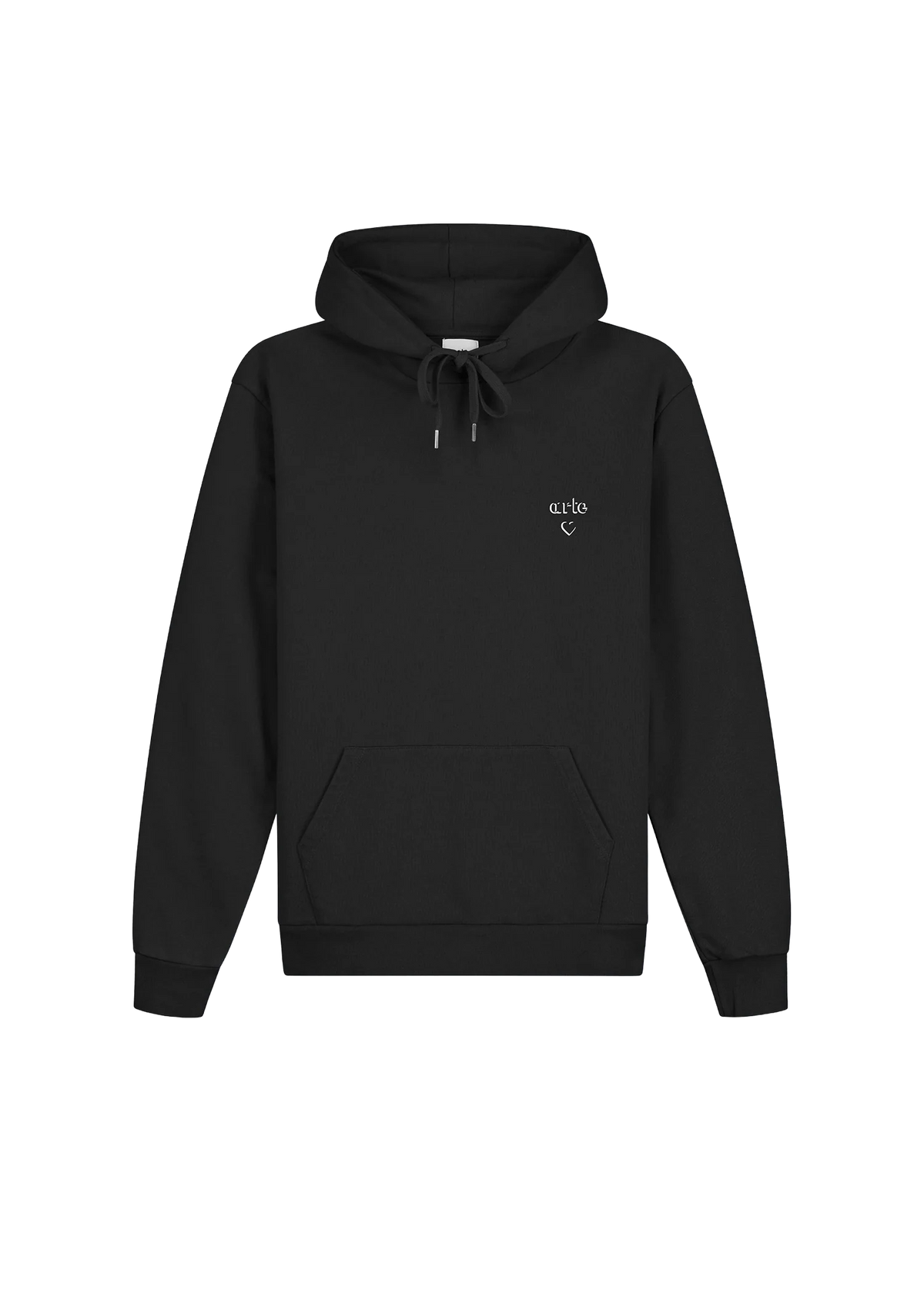 Arte Antwerp Felpa da uomo con cappuccio Heart nera