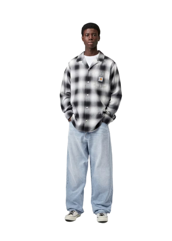 Carhartt Wip Jeans largo da uomo Landon lavaggio chiaro