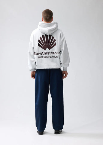 New Amsterdam Men's Hoodie Logo Grey