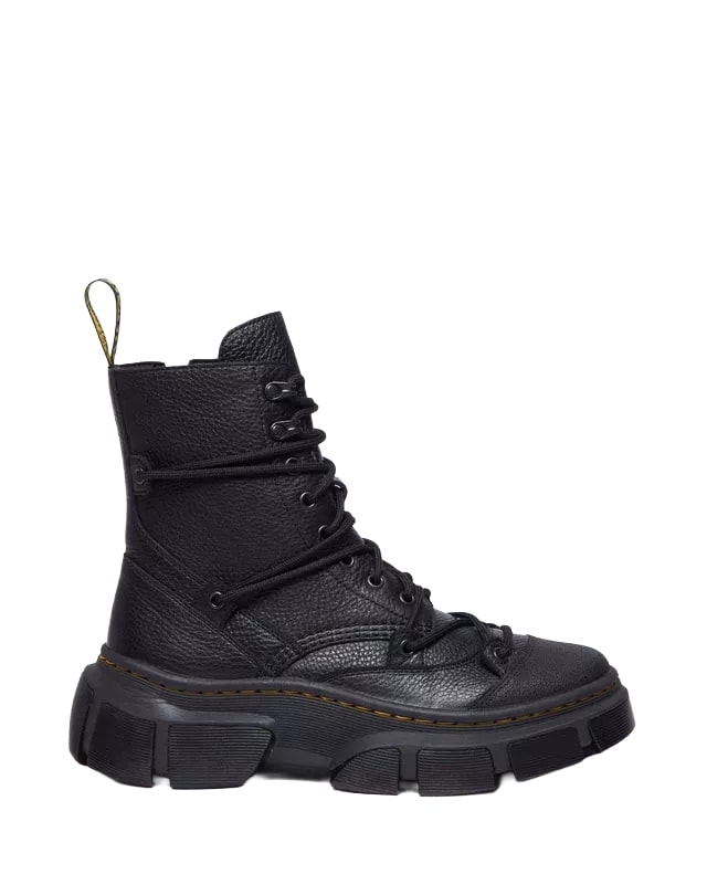 Dr Martens Stivali in pelle da donna DMXL a 8 occhielli neri