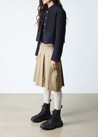 Dr Martens Stivali in pelle da donna DMXL a 8 occhielli neri