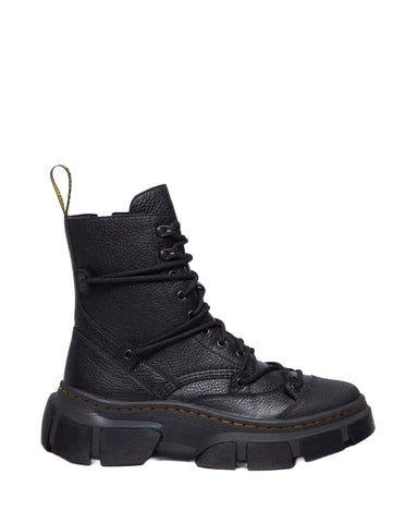 Dr Martens Stivali in pelle da donna DMXL a 8 occhielli neri