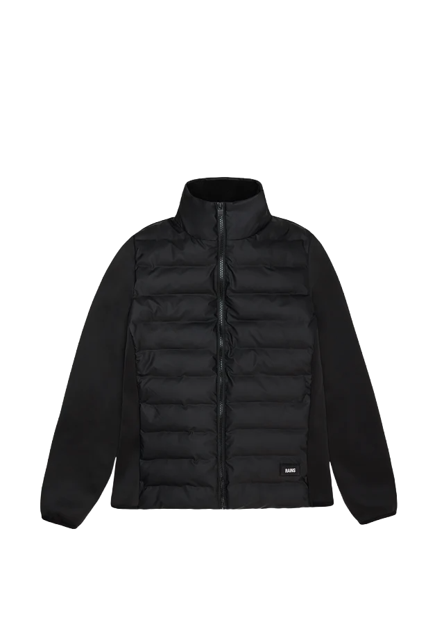 Rains Giacca da donna Safi Fleece Hybrid nera