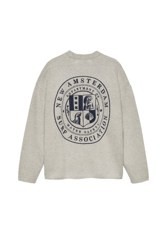 New Amsterdam Magla unisex Knitted Stamp grigio melange