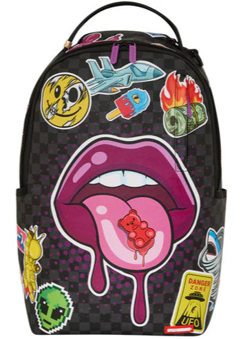 Sprayground Zaino Unisex  Lips Smack Down nero