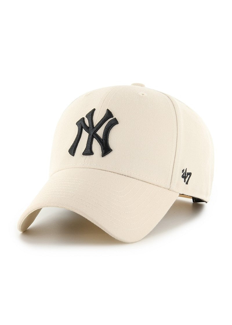 '47 Brand Unisex Metallic MVP Snapback NY Yankees Cap Beige