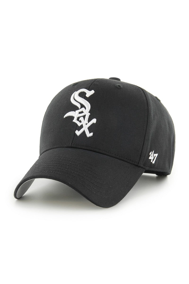 '47 Brand Unisex Raised Chicago White Sox Cap Schwarz