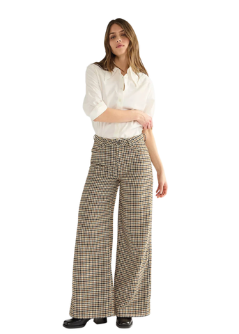 Canyon Loose Hose in Houndstooth Bison 112386726