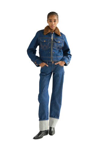 Wrangler Jeans da donna a Vita Bassa e Gamba Dritta Low Rise Cowboy