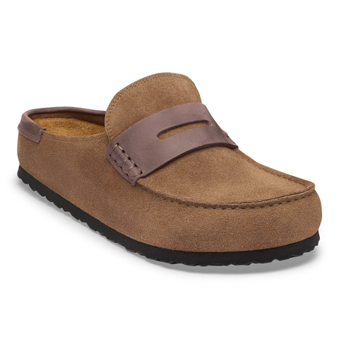 Birkenstock Mocassino in pelle scamosciata Naples marrone
