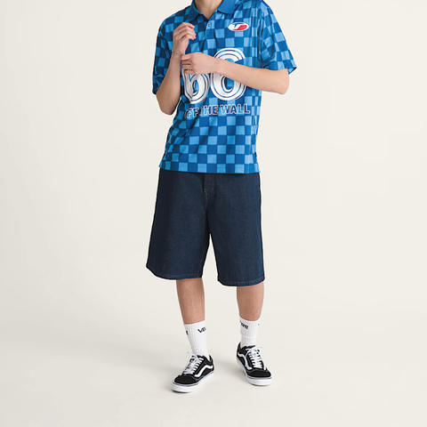 Vans Men's Lx Check 5 Baggy Denim Shorts