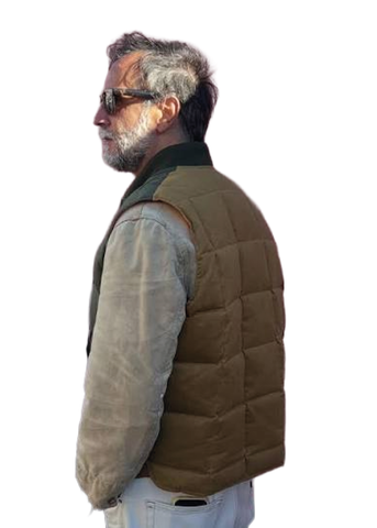 Down vest Seattle hbt waxed CHSPKAI26-902-CB