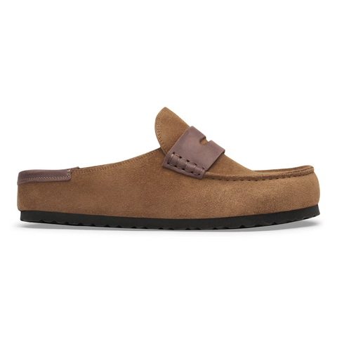 Birkenstock Mocassino in pelle scamosciata Naples marrone