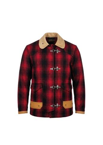 Chesapeak's Giacca da uomo in lana  Bedford red check