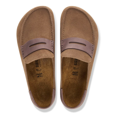 Birkenstock Mocassino in pelle scamosciata Naples marrone