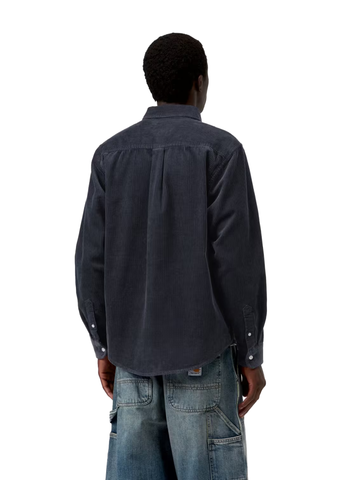 Carhartt Wip Camicia da uomo in velluto Madison blu