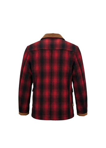 Chesapeak's Giacca da uomo in lana  Bedford red check