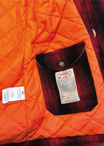 Chesapeak's Giacca da uomo in lana  Bedford red check