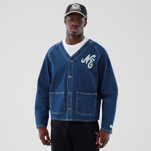 New Era Giacca da lavoro in jeans da uomo Worker