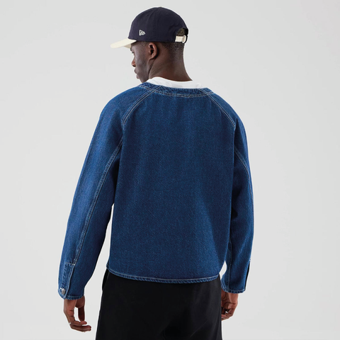New Era Giacca da lavoro in jeans da uomo Worker