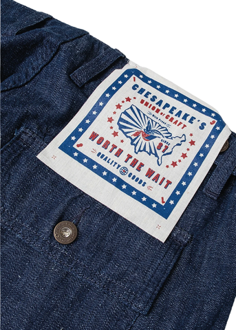 Chesapeake’s Jeans da lavoro da uomo Fatigue Selvedge rinsed
