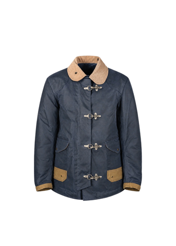 Chesapeak's Giacca da uomo in cotone cerato Fireman Bedford blu
