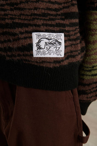 Pas De Mer Maglione in misto la lana da uomo Zebra