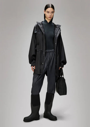 Rains Giacca lunga impermeabile da donna Bold Long nera